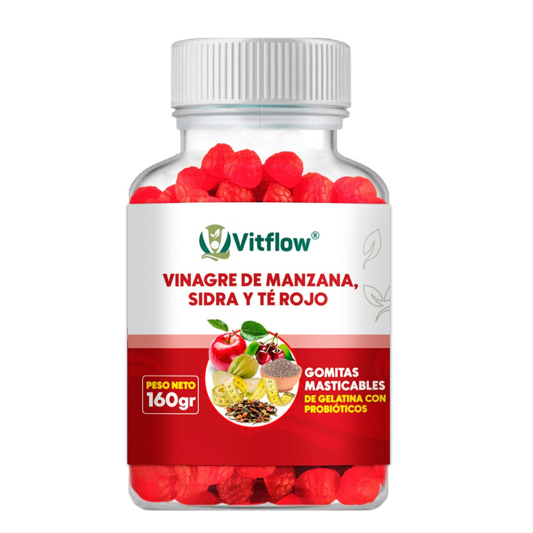 GUMMIS VINAGRE DE MANZANA- QUEMA GRASA DE MANERA NATURAL Y DELICIOSA MANTENIENDO TU PESO SALUDABLE