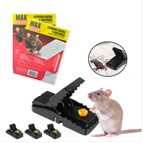 MAX KILLER TRAMPA PARA RATONES - ELIMINA DE MANERA RAPIDA, SEGURA Y SIN QUIMICOS PELIGROSOS